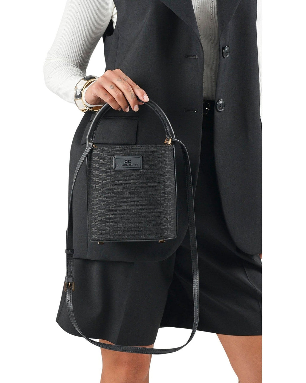 Borse a spalla Donna Elisabetta Franchi - Borsa BS02A66E2 - Nero
