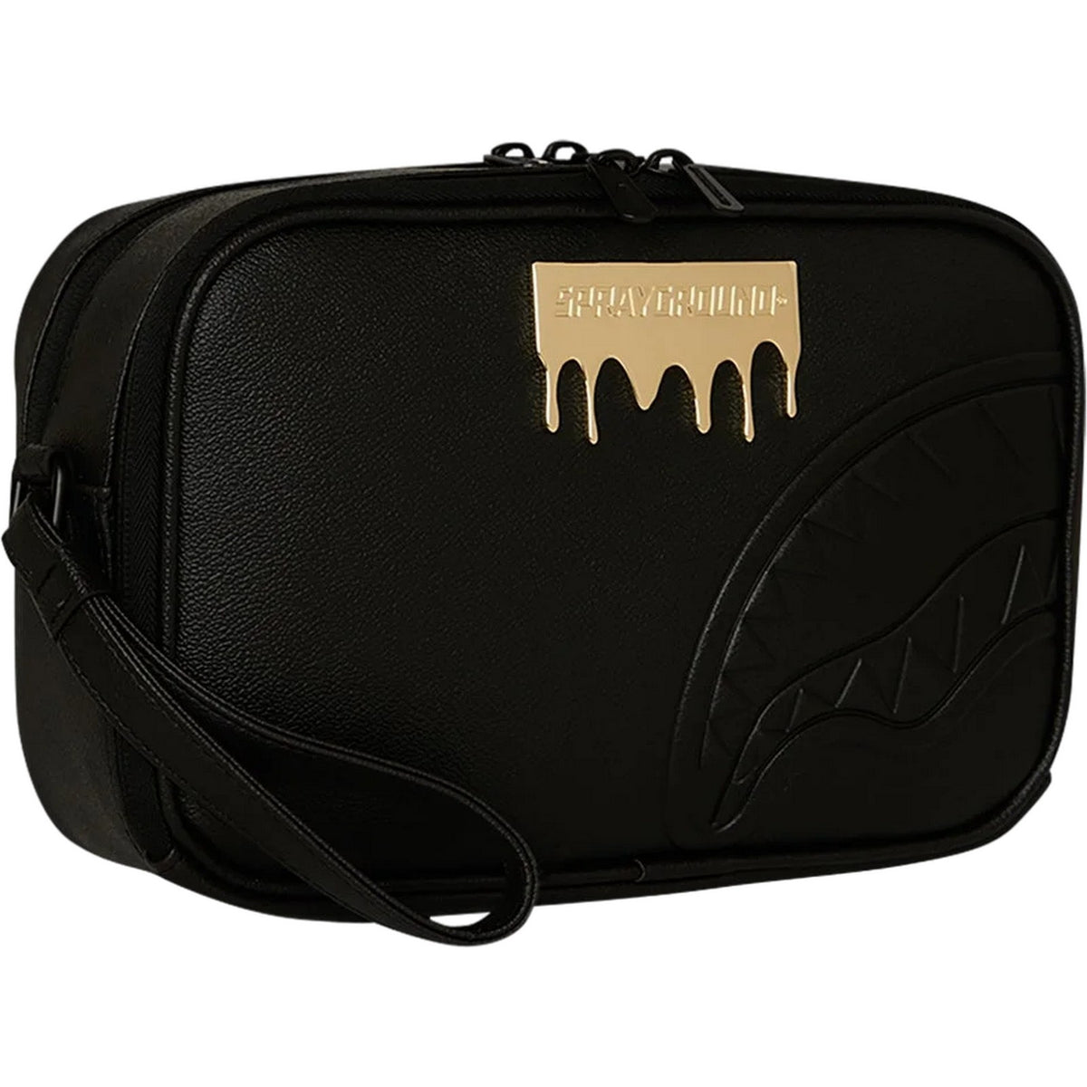Tote da viaggio Unisex Sprayground - Gold Brick Lux Brick Toletry Brick - Nero