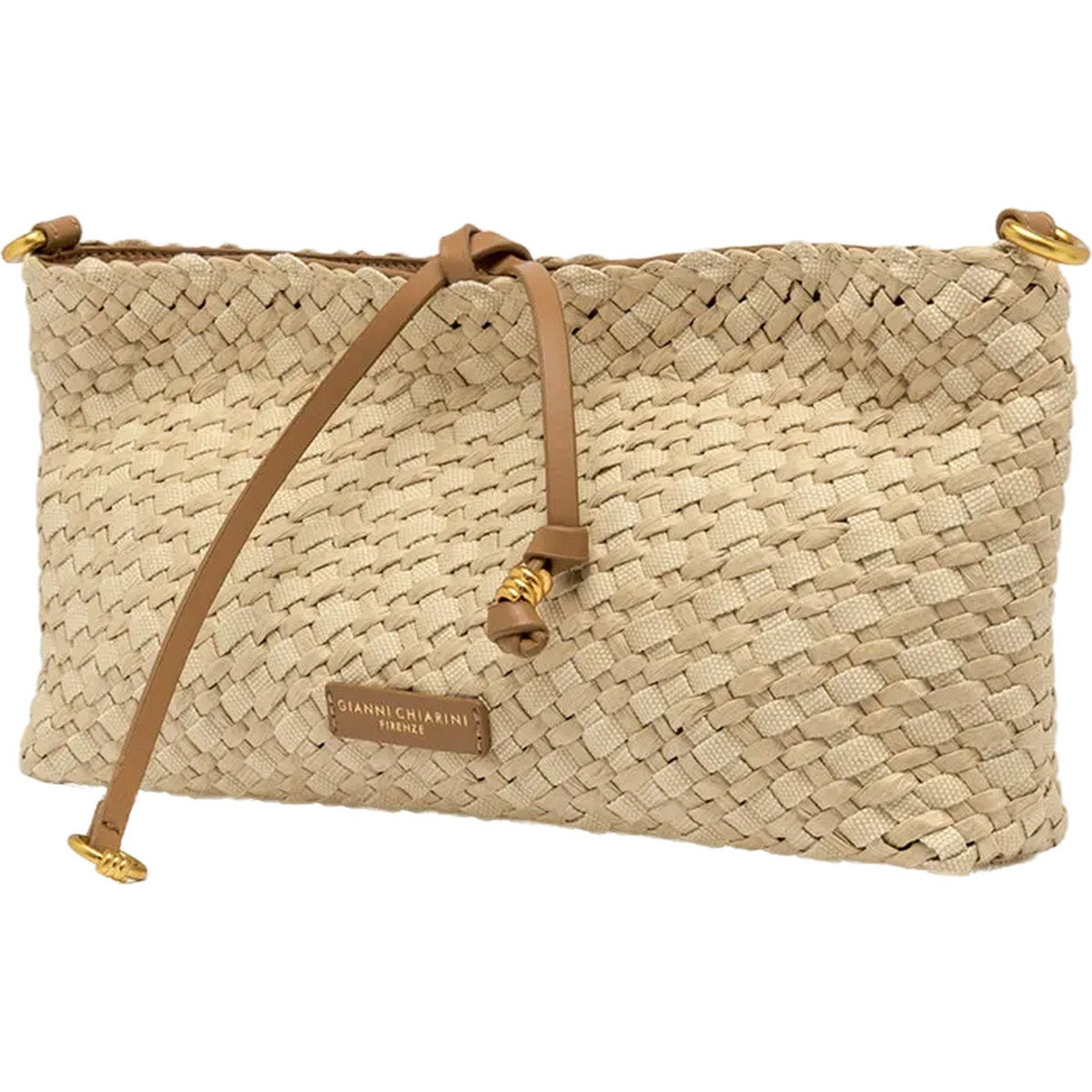 Borse a spalla Donna Gianni Chiarini - BORSA PELLE e TESSUTO - Beige