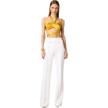 Pantaloni Donna Elisabetta Franchi - Pantalone - Avorio-Gianni Foti