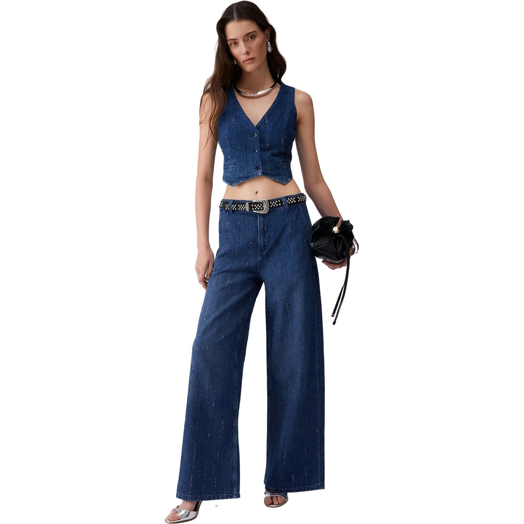 Pantaloni Donna Liu Jo - Pantalone denim - Blu-Gianni Foti