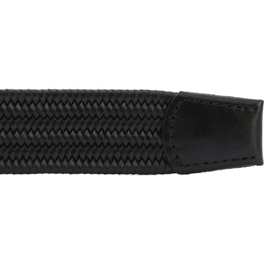 Cinture Uomo Barbour - Stretch Leather Belt - Nero-Gianni Foti