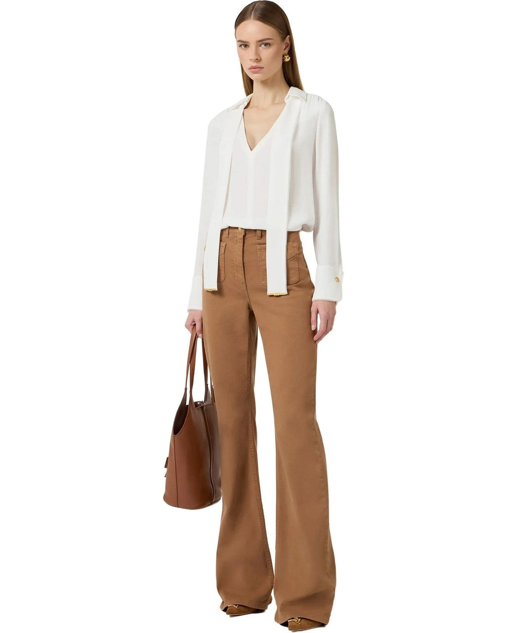 Bluse e camicie Donna Elisabetta Franchi - Camicia - Avorio