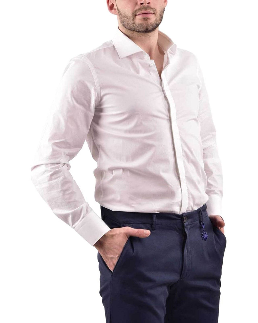Camicie classiche Uomo Manuel Ritz - Camicia - Bianco