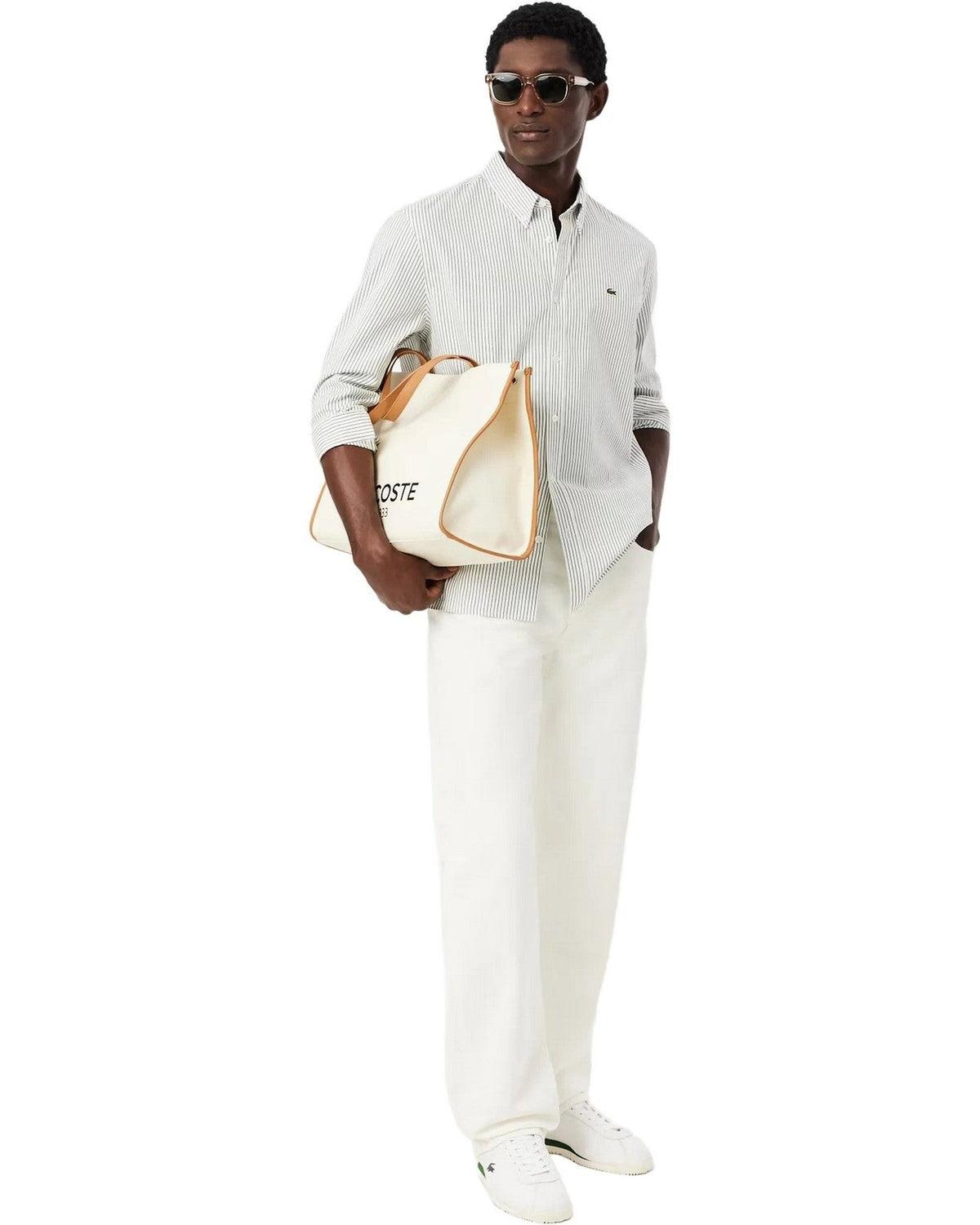 Camicie casual Uomo Lacoste - Camicia - Bianco