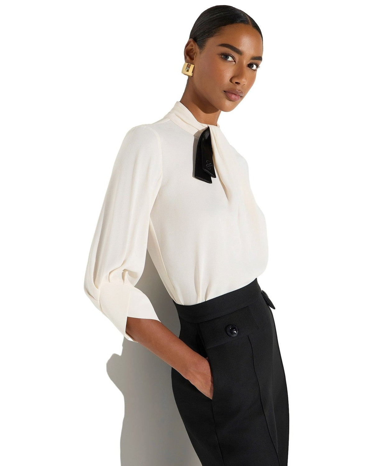 Camicie Donna Elisabetta Franchi - Camicia CA17866E2 - Avorio