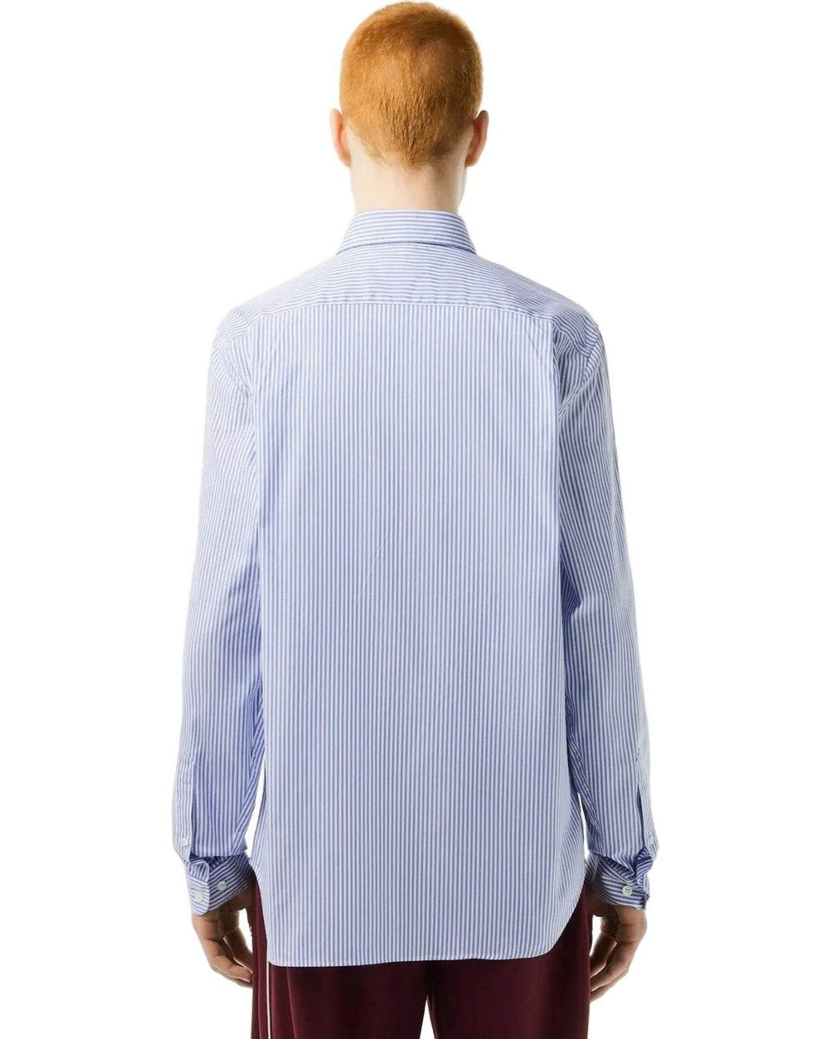 Camicie casual Uomo Lacoste - Camicia Maniche Lunghe - Azzurro/Bianco