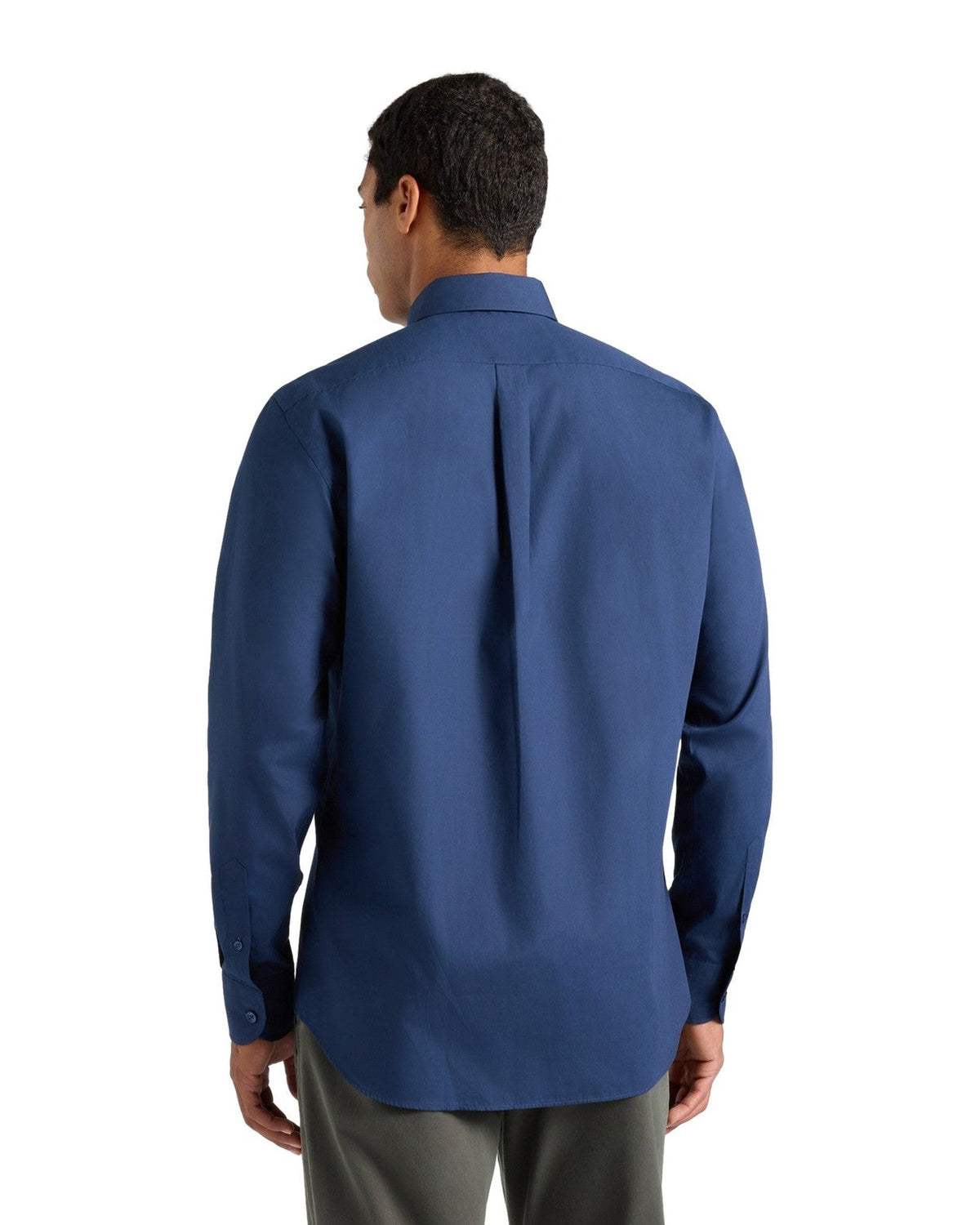 Camicie casual Uomo Harmont & Blaine - Camicia Popeline Tinto Unito CRR043013967M - Blu