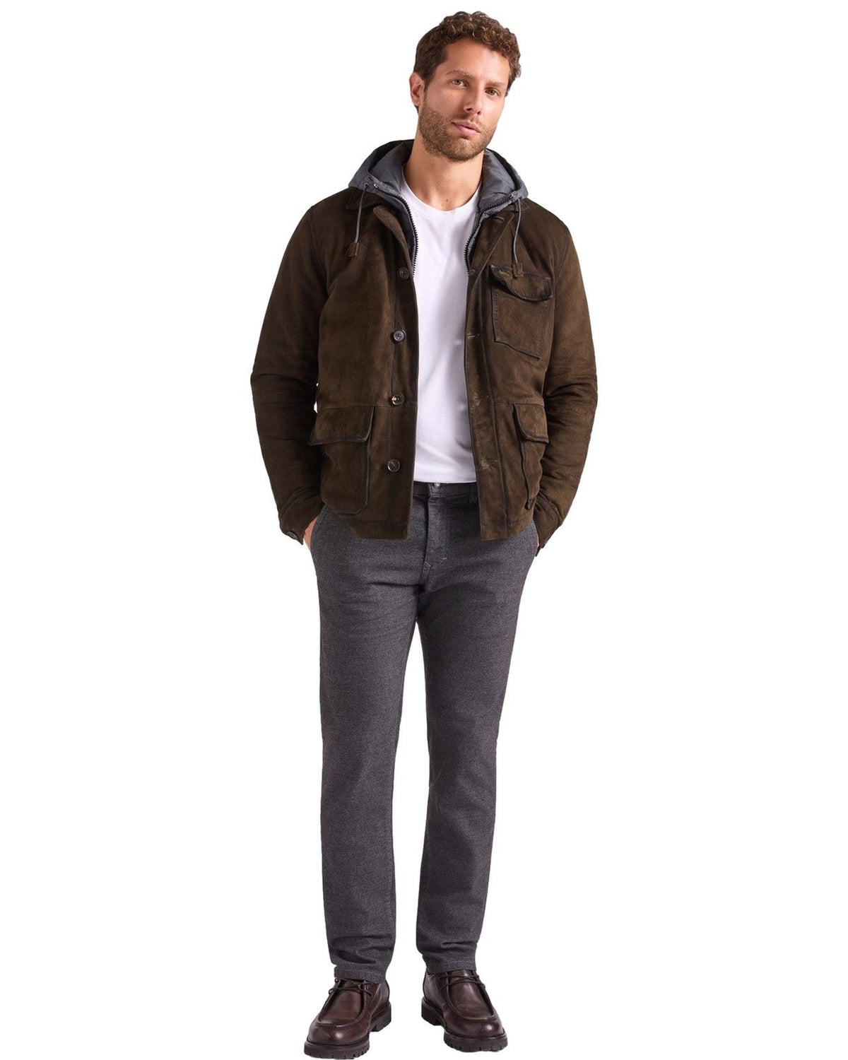 Giubbini Uomo Harmont & Blaine - Capo In Suede P0R055085161 - Verde