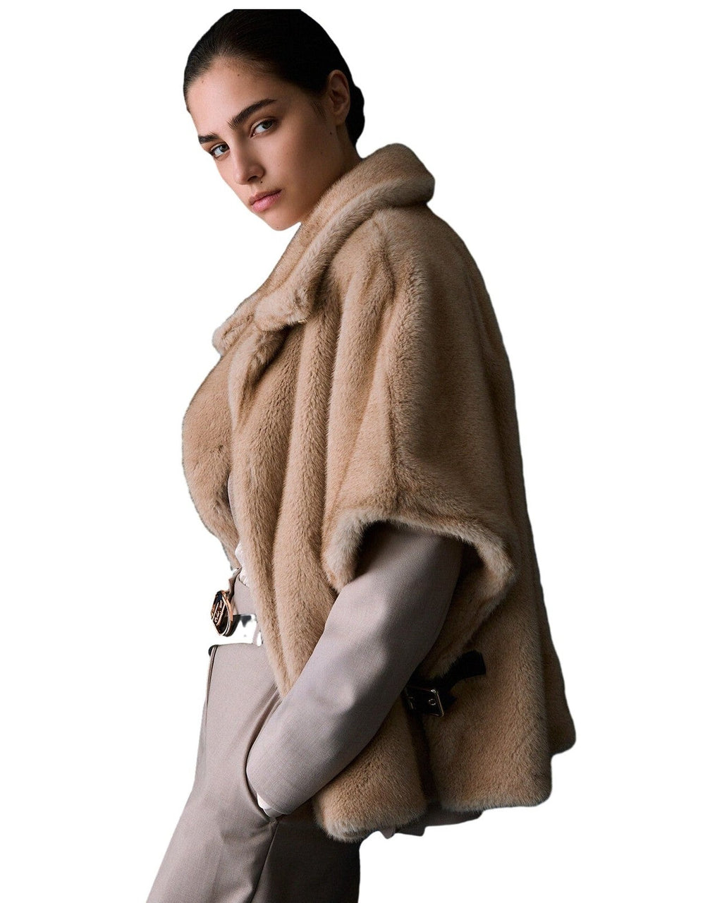 Giacconi Donna Liu Jo - Cappa In Ecopelo Sintetico - Beige