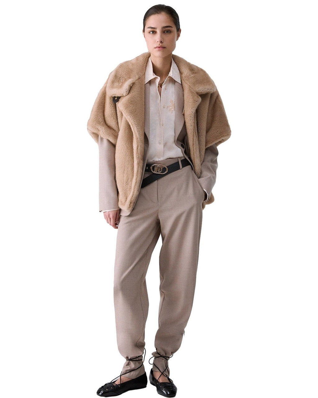 Giacconi Donna Liu Jo - Cappa In Ecopelo Sintetico - Beige