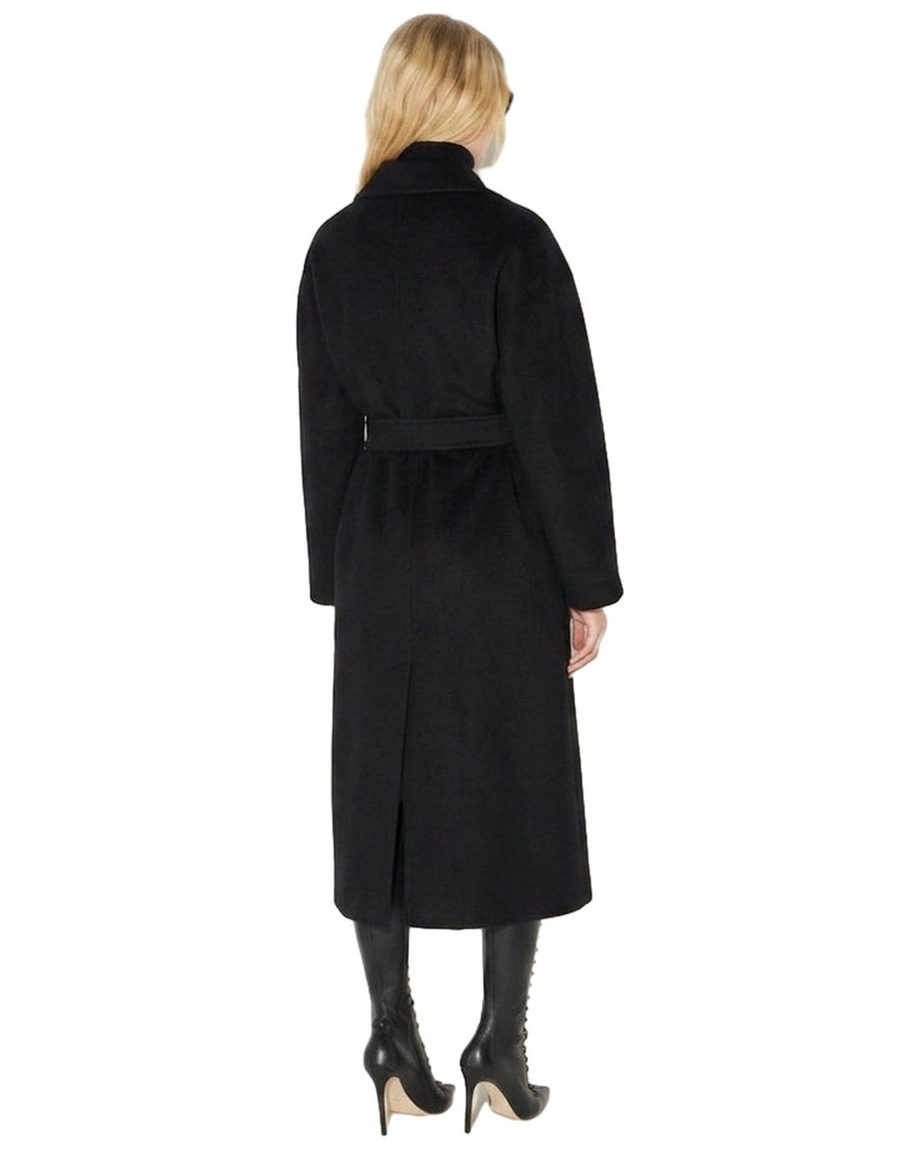 Cappotti Donna Elisabetta Franchi - Cappotto con cintura CP01D66E2 - Nero
