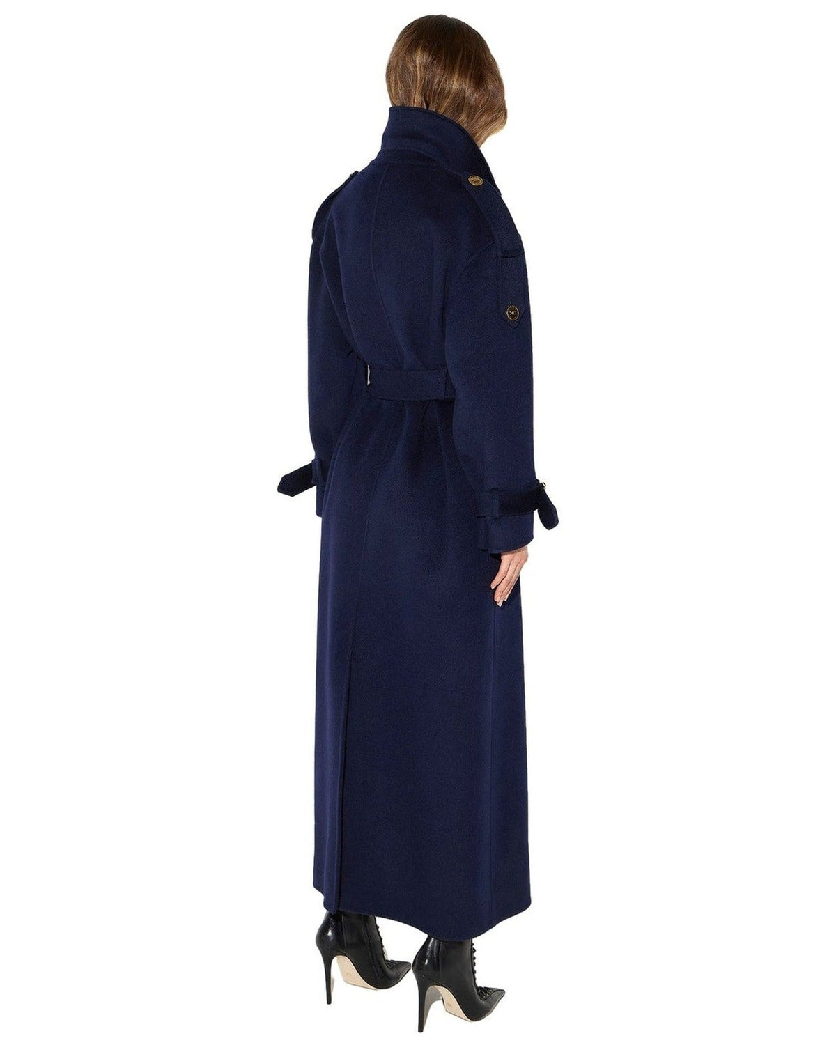 Cappotti Donna Elisabetta Franchi - Cappotto con cintura CP02D66E2 - Blu