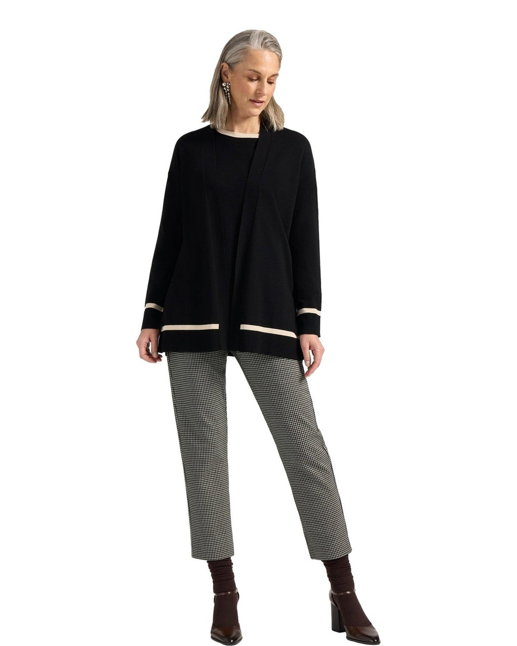 Cardigan Donna Elena Mirò - Cardigan M037Z0 - Nero