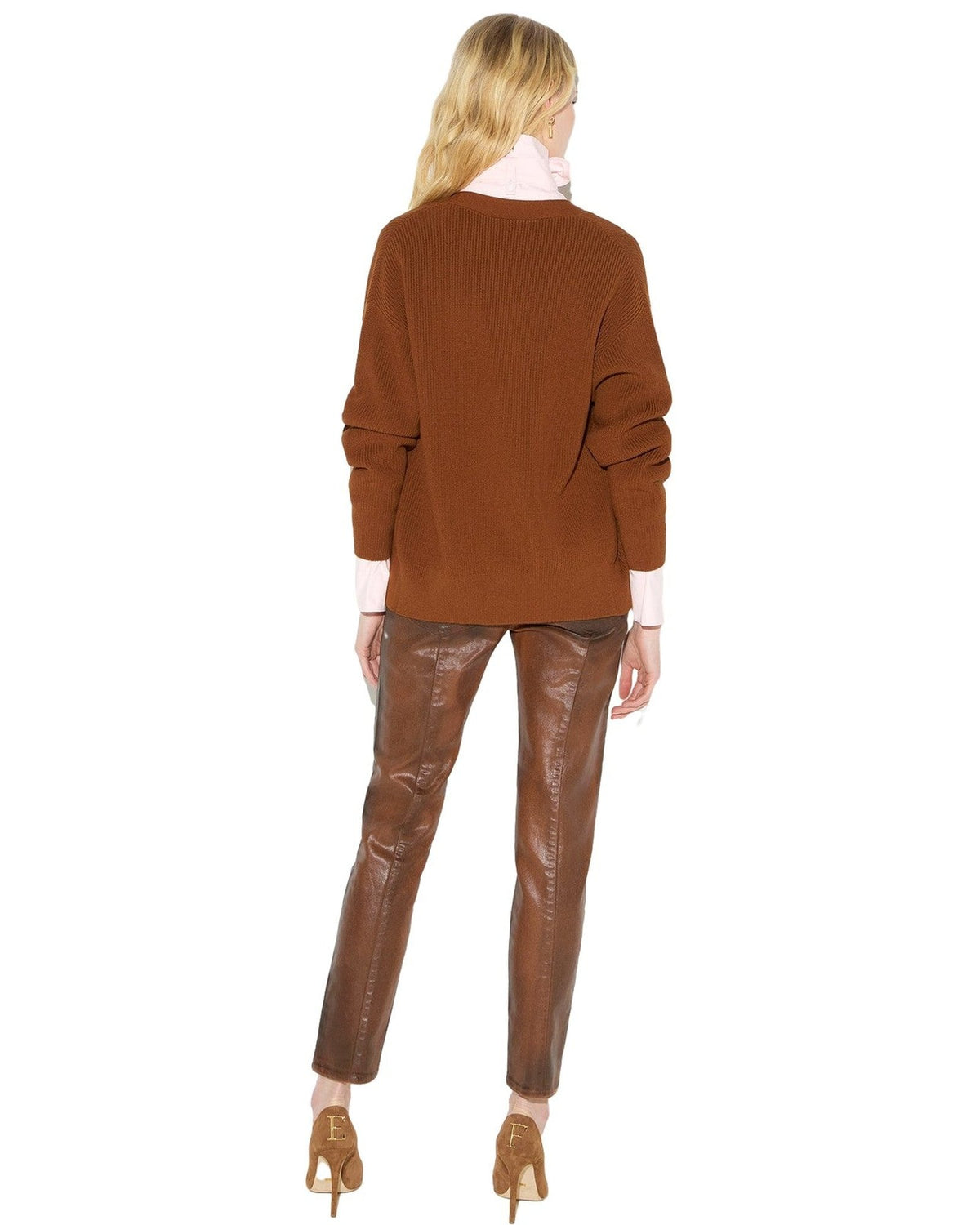 Cardigan Donna Elisabetta Franchi - Cardigan tricot MK01S66E2 - Marrone