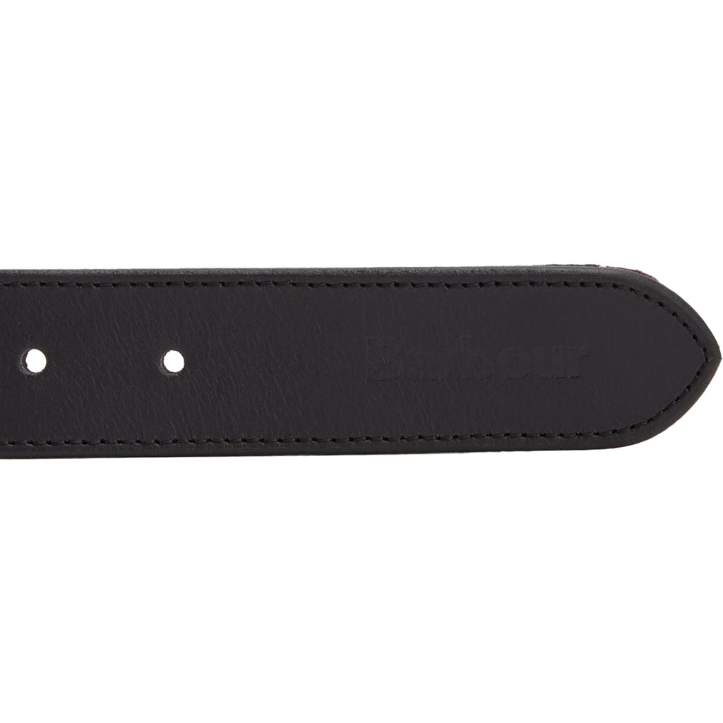 Cinture Uomo Barbour - Reversible Tartan Leather Belt - Nero