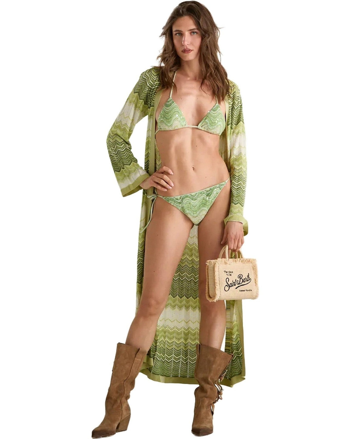 Reggiseni Donna Mc2 Saint Barth - Classic Triangle Top - Verde