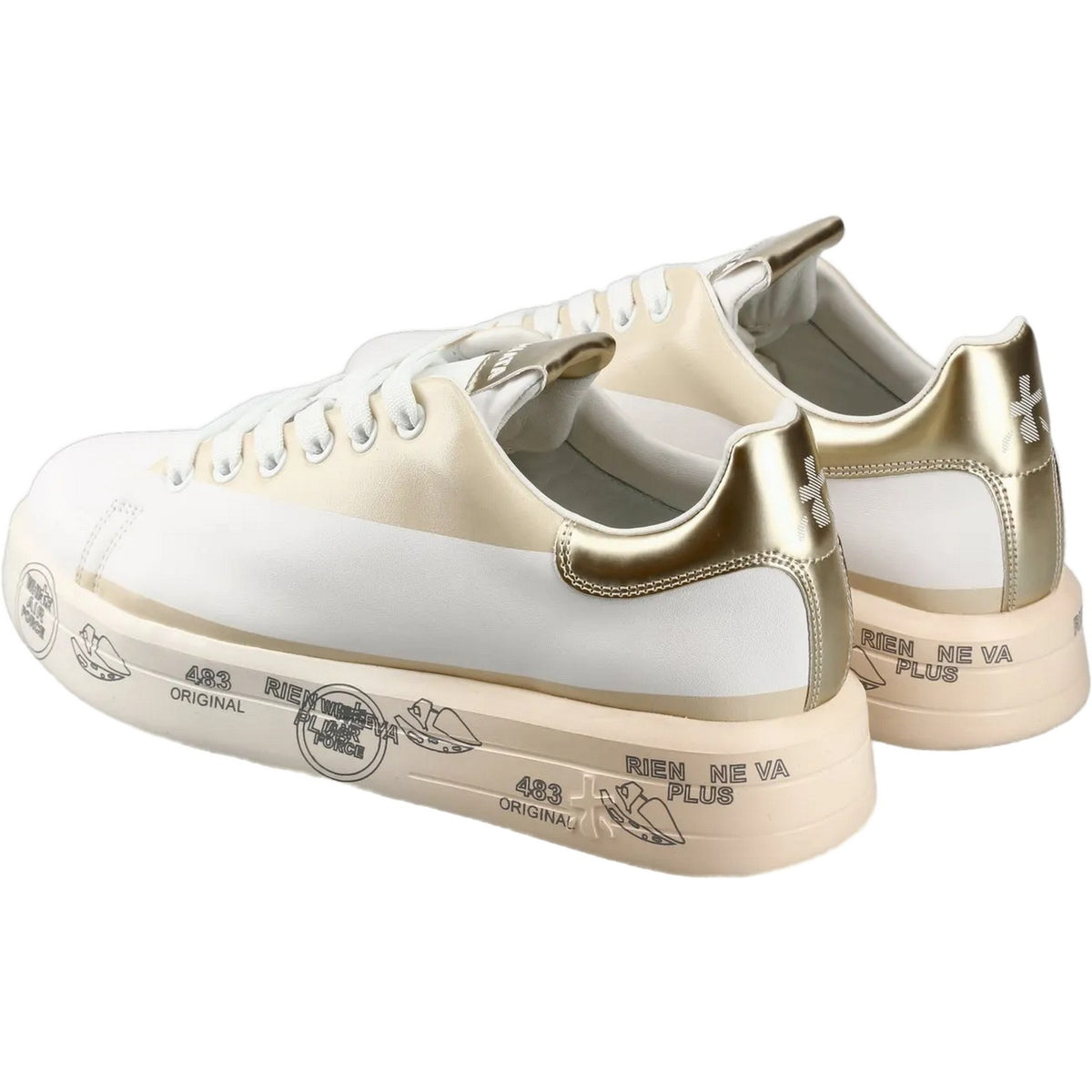 Sneaker Donna Premiata - Belle - Bianco-Gianni Foti