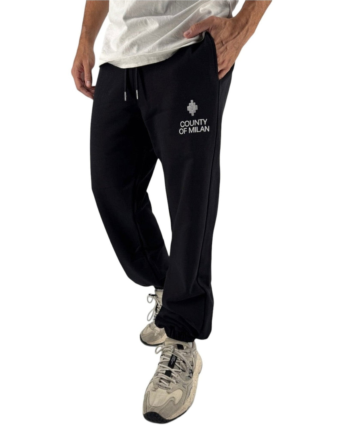 Pantaloni Uomo County of Milan - Sweatpants Man F6CMMAFP109 - Nero