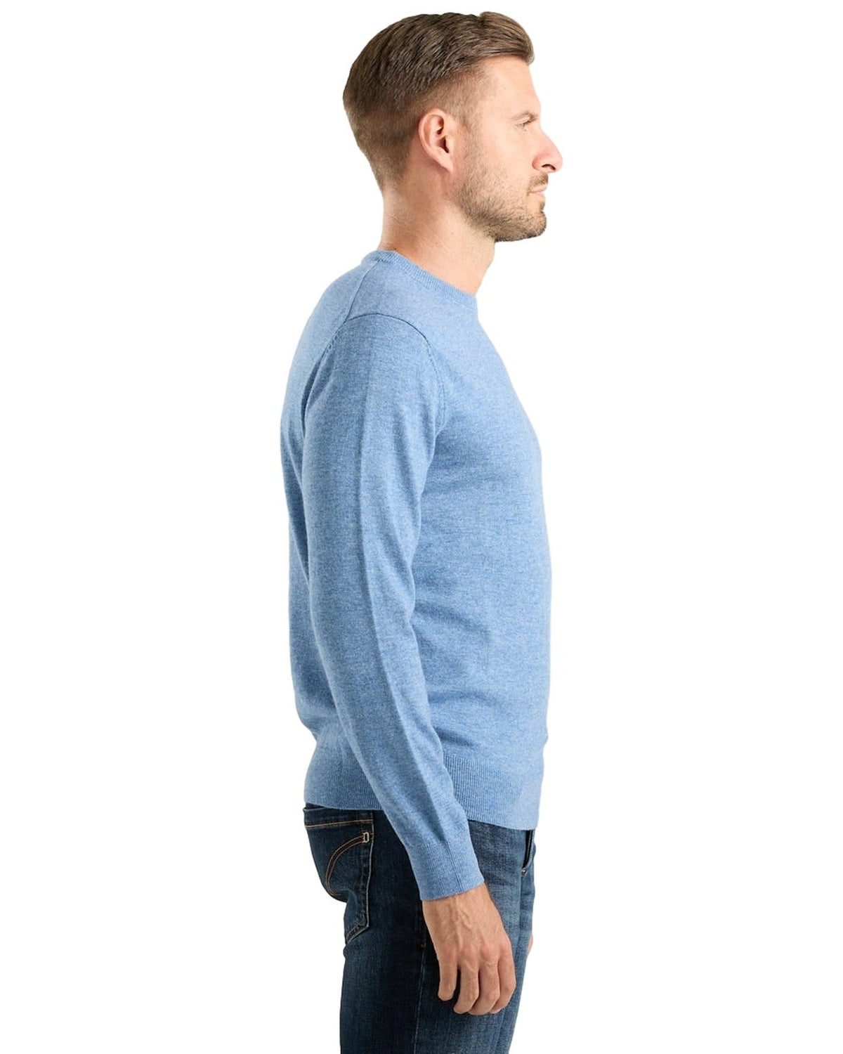 Maglioni Uomo Mc2 Saint Barth - Crew Neck Light Sweater Ghosting Champ 33 - Azzurro