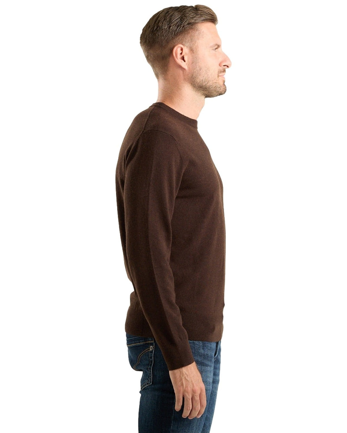 Maglioni Uomo Mc2 Saint Barth - Crew Neck Light Sweater Gold Money 18H - Marrone