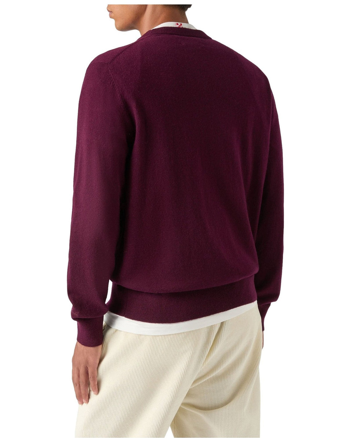 Maglioni Uomo Mc2 Saint Barth - Crew Neck Light Sweater Spend Watch 44M - Bordeaux