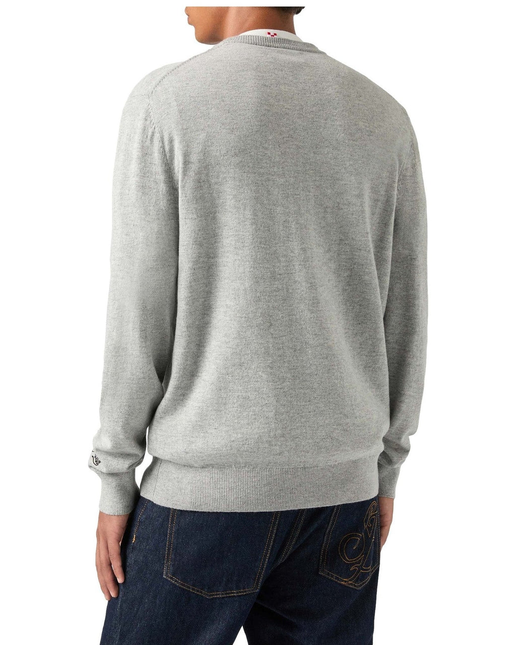 Maglioni Uomo Mc2 Saint Barth - Crew Neck Light Sweater Watch Strano 15ML - Grigio
