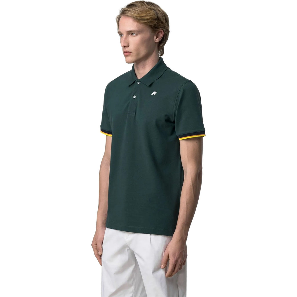 Polo Uomo K-Way - Vincent Pique - Verde-Gianni Foti