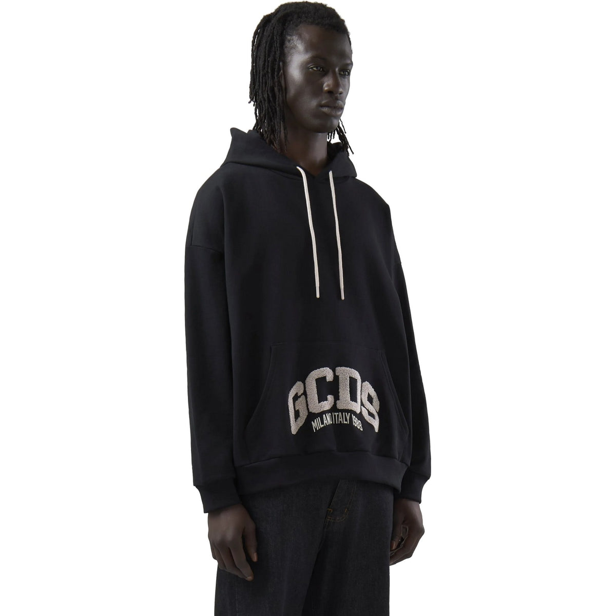 Felpe con cappuccio Uomo Gcds - Logo Lounge Hoodie - Nero