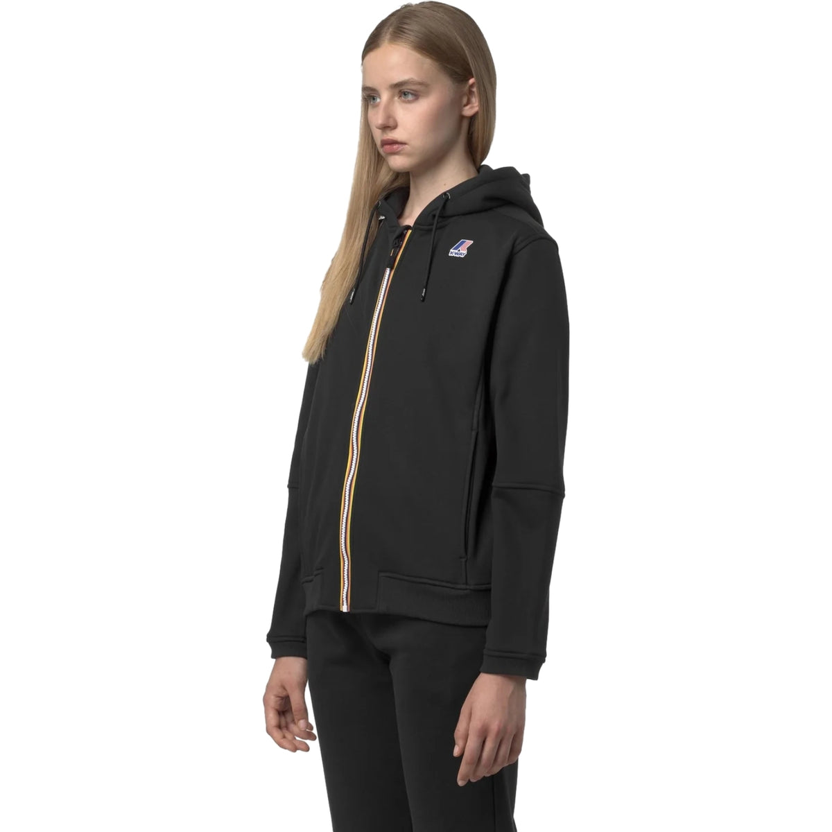 Felpe con cappuccio Uomo K-Way - Hoodie Full Zip - Nero-Gianni Foti