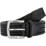 Cinture Uomo Barbour - Stretch Leather Belt - Nero-Gianni Foti