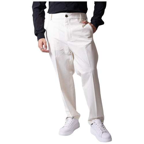 Pantaloni Uomo Daniele Alessandrini - Aston Martin DA127P002-LY0013 - Bianco