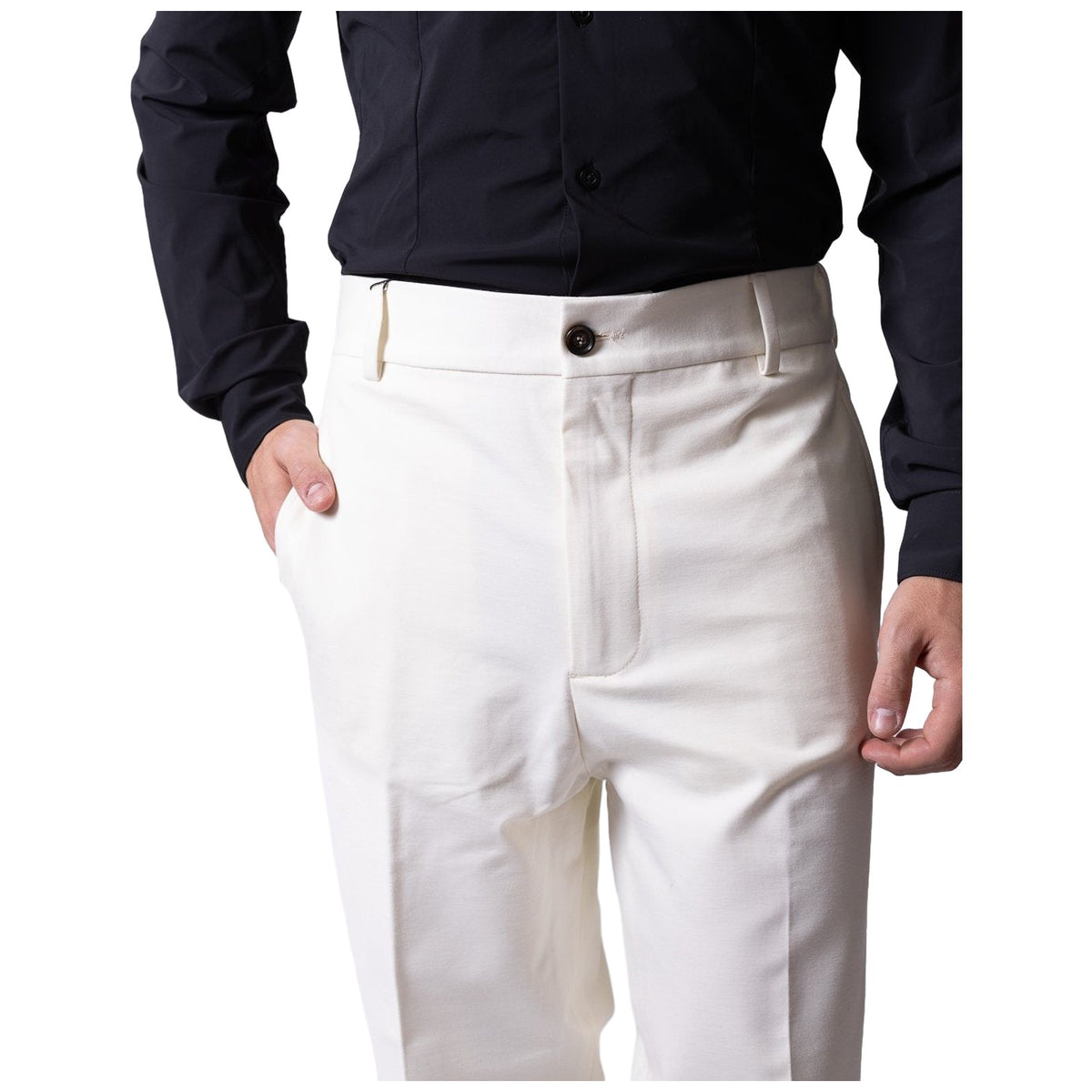Pantaloni Uomo Daniele Alessandrini - Aston Martin DA127P002-LY0013 - Bianco