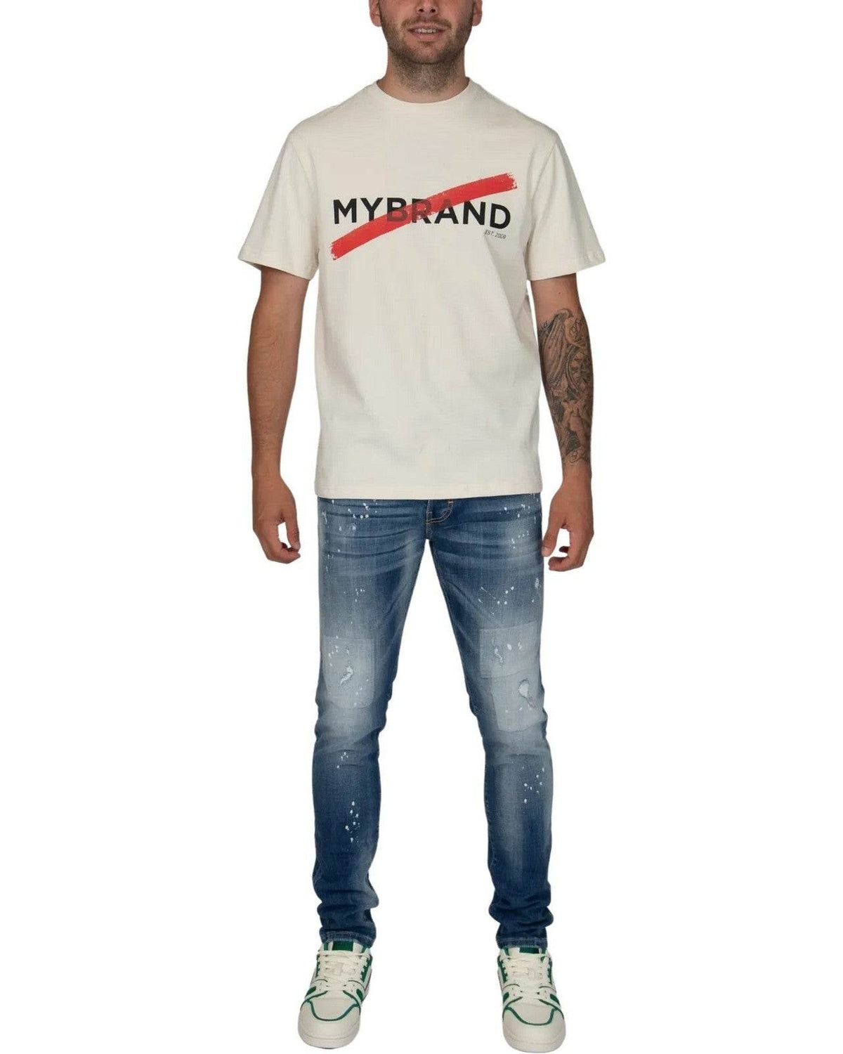 Jeans Uomo My Brand - Daytime sky Blue Distressed Jeans - Blu