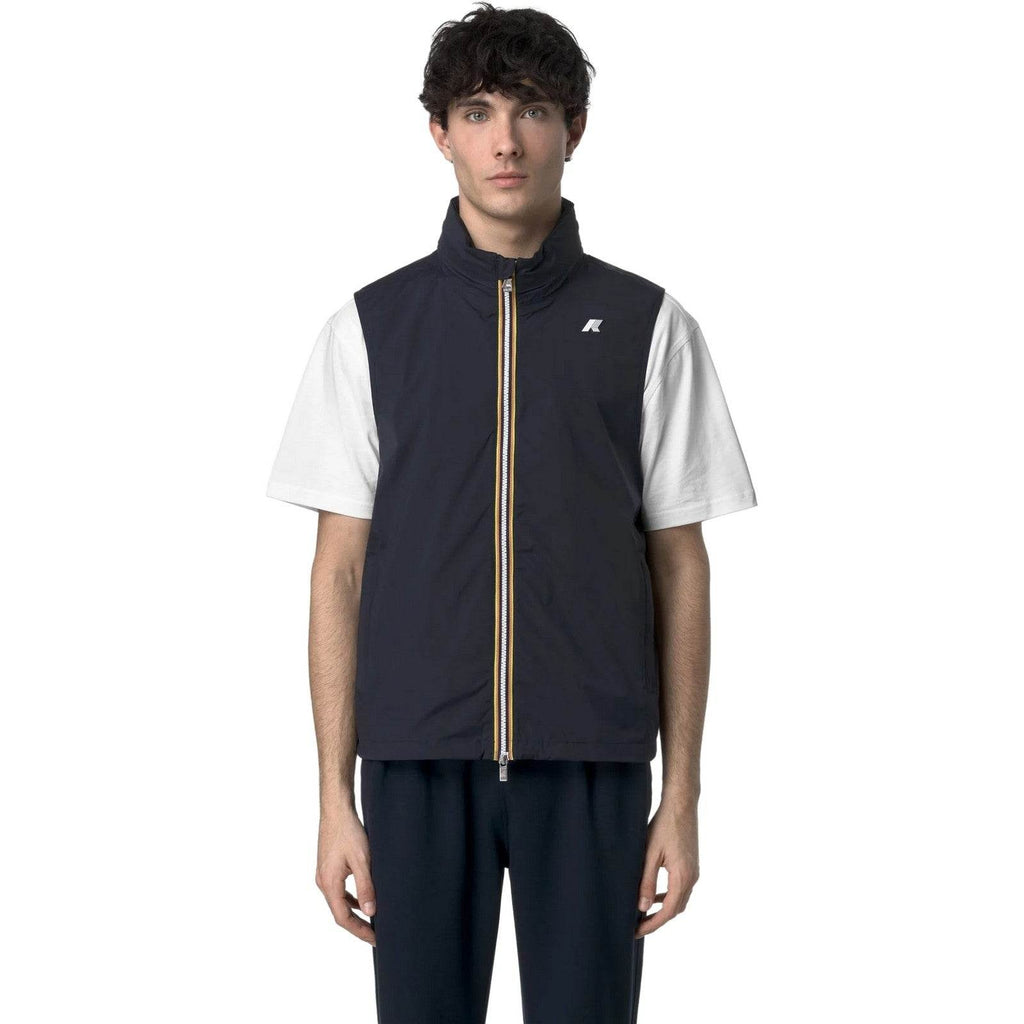 Gilet Uomo K-Way - Valen Stretch Nylon Jersey - Blu-Gianni Foti