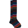 Calze Uomo Gallo - Lungo Co/Ea Fantasia Mix Multic - Blu