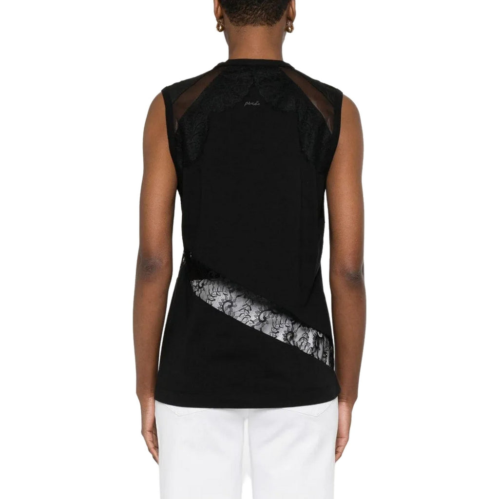 Maglie Donna Pinko - Molly Maglia Jersey Cotone Con - Nero