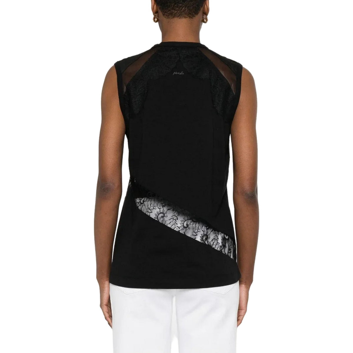 Maglie Donna Pinko - Molly Maglia Jersey Cotone Con - Nero