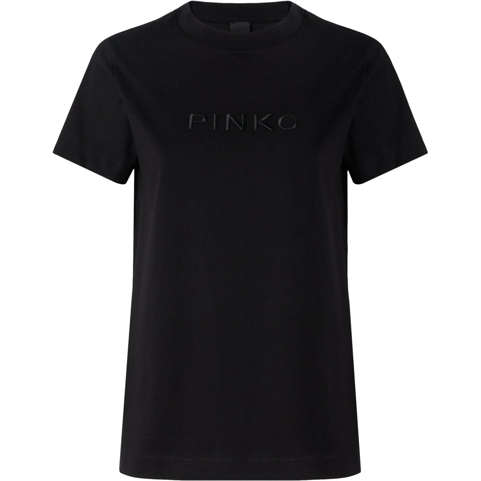 T-shirt Donna Pinko - Start T-Shirt Jersey Patch Eff - Nero
