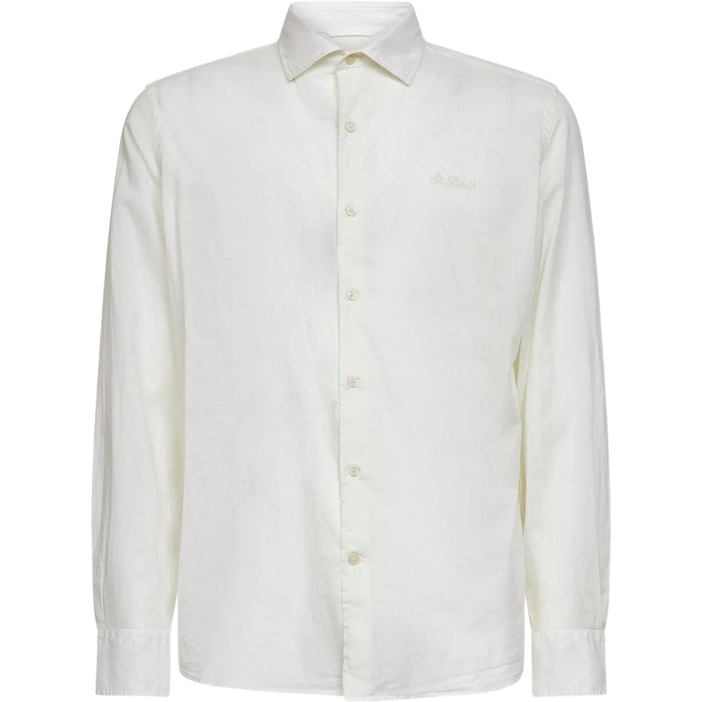 T-shirt Uomo Mc2 Saint Barth - Cotton Voile Shirt - Bianco