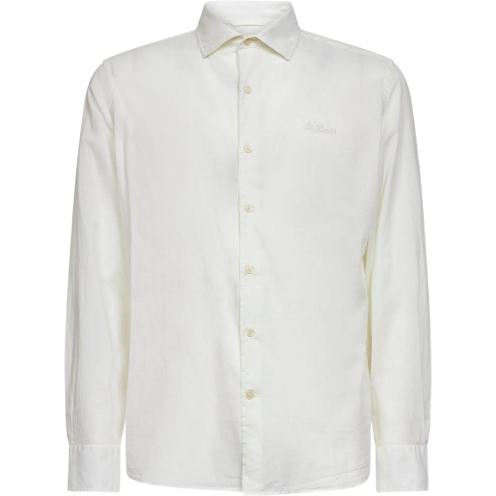 T-shirt Uomo Mc2 Saint Barth - Cotton Voile Shirt - Bianco di Mc2 Saint Barth su Gianni Foti
