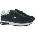 Sneaker Uomo Harmont & Blaine - Scarpa Uomo Camoscio - Tex Fabric - Blu