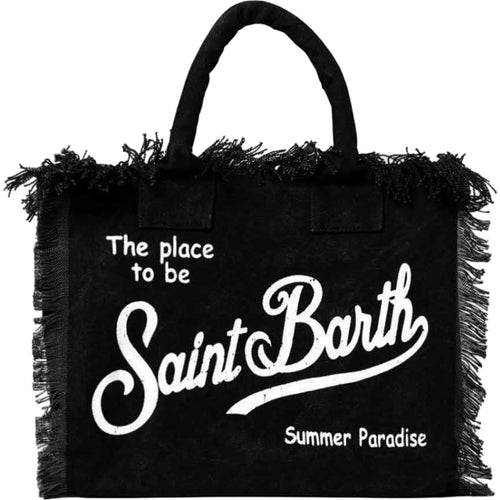 Damskie torby na ramię Mc2 Saint Barth - damska torba płócienna - czarna