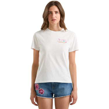 T-shirt Donna Mc2 Saint Barth - Cotton Crew Neck T-Shirt - Bianco