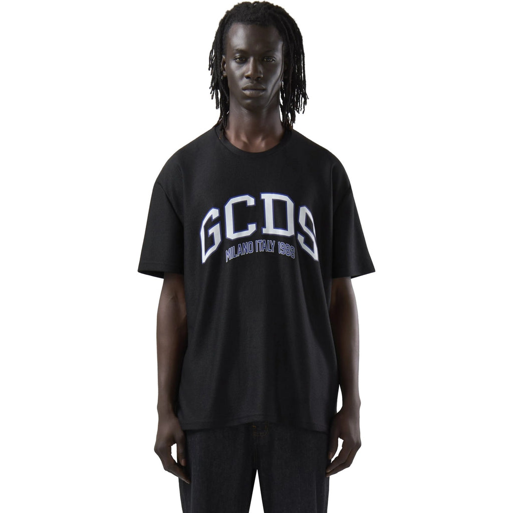 T-shirt Uomo Gcds - Logo Lounge Ss T-Shirt - Nero-Gianni Foti