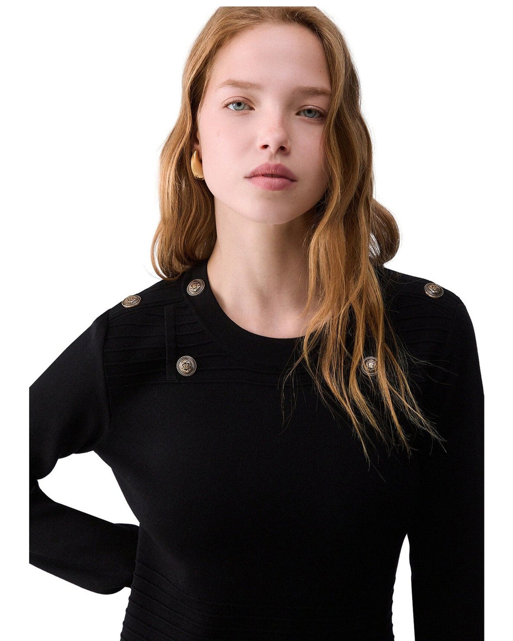 Vestiti casual Donna Liu Jo - Ecs Abito Maglia Fit&Flair - Nero