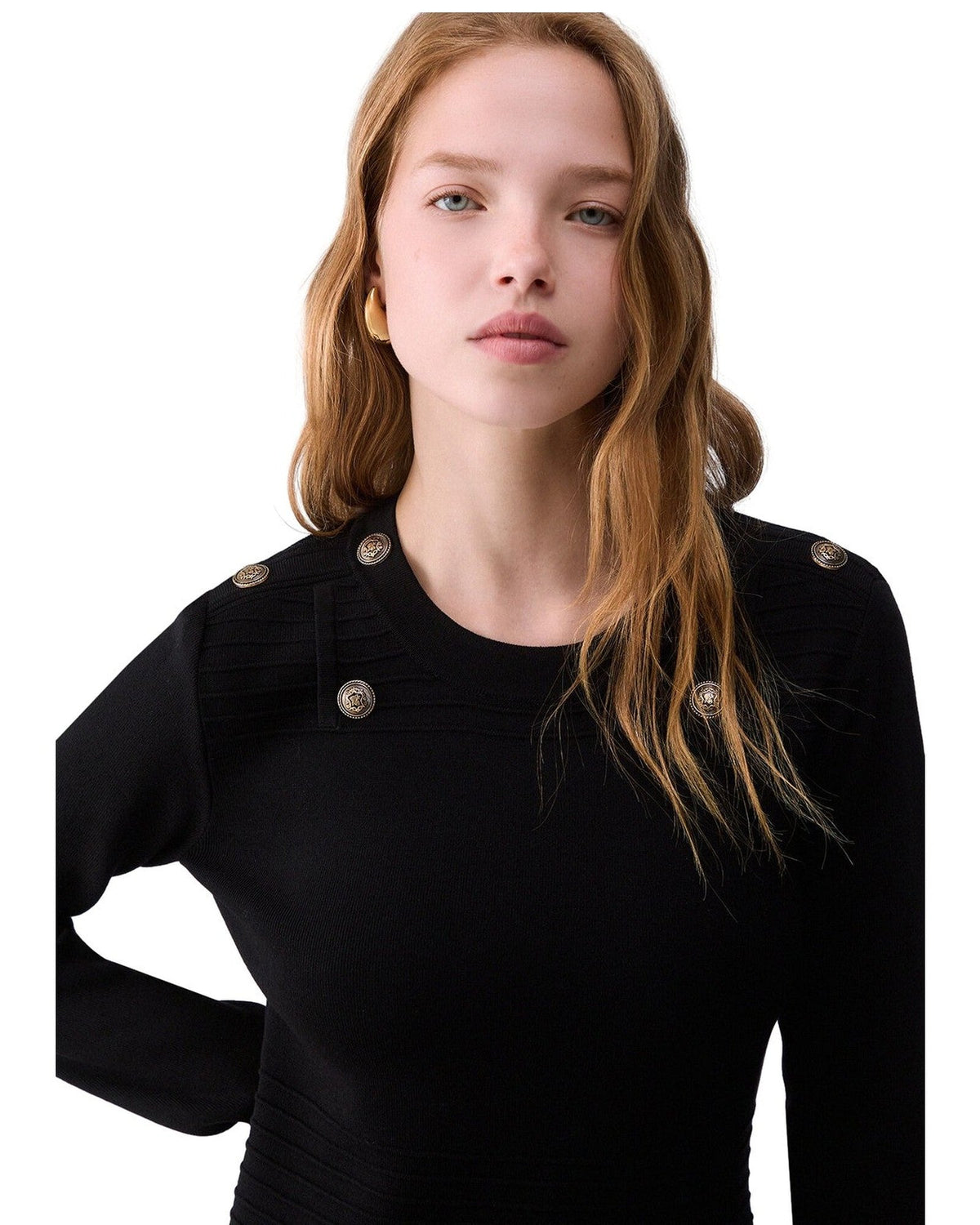 Vestiti casual Donna Liu Jo - Ecs Abito Maglia Fit&Flair - Nero