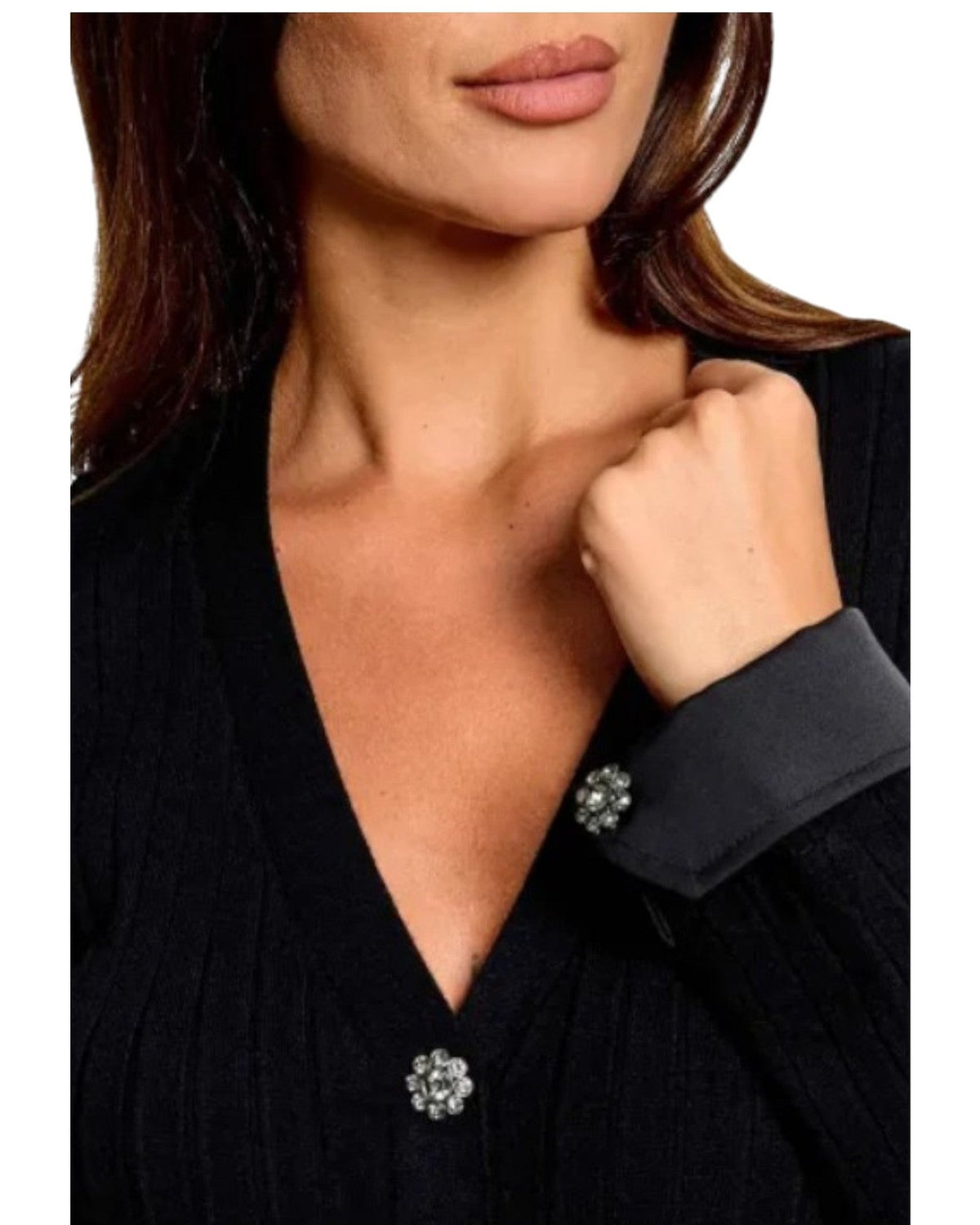 Vestiti casual Donna Liu Jo - Ecs Abito Maglia Long Fit - Nero