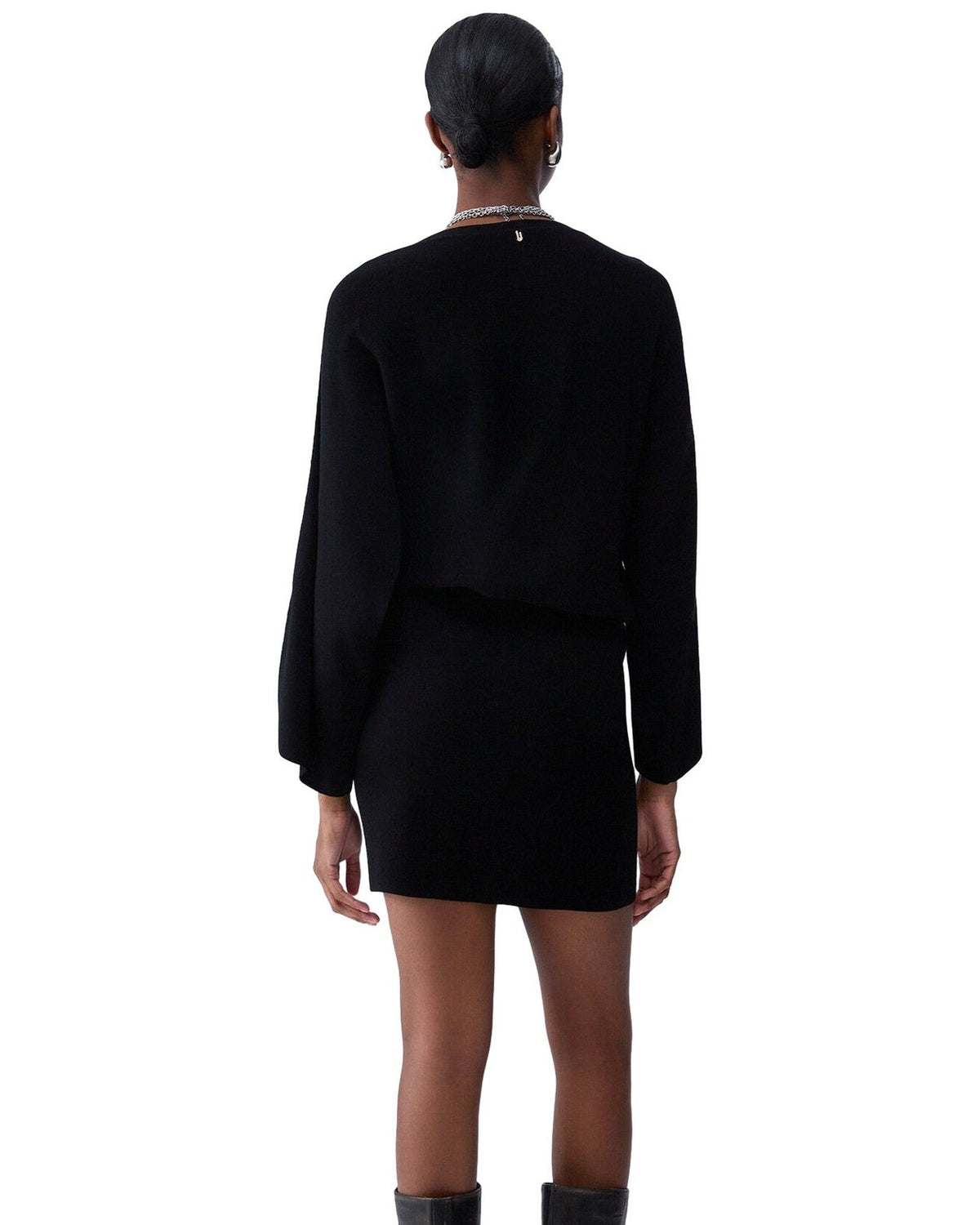 Vestiti casual Donna Liu Jo - Ecs Abito Maglia M/Ampie - Nero