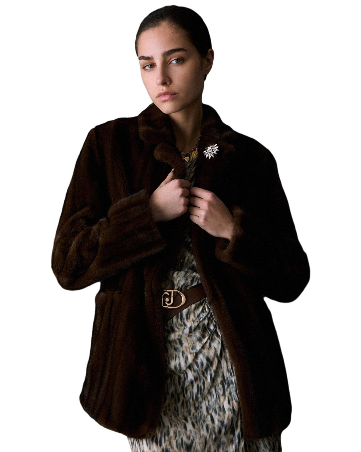 Giacche Donna Liu Jo - Ecs Blazer Ecopelliccia - Marrone